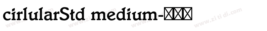 cirlularStd medium字体转换